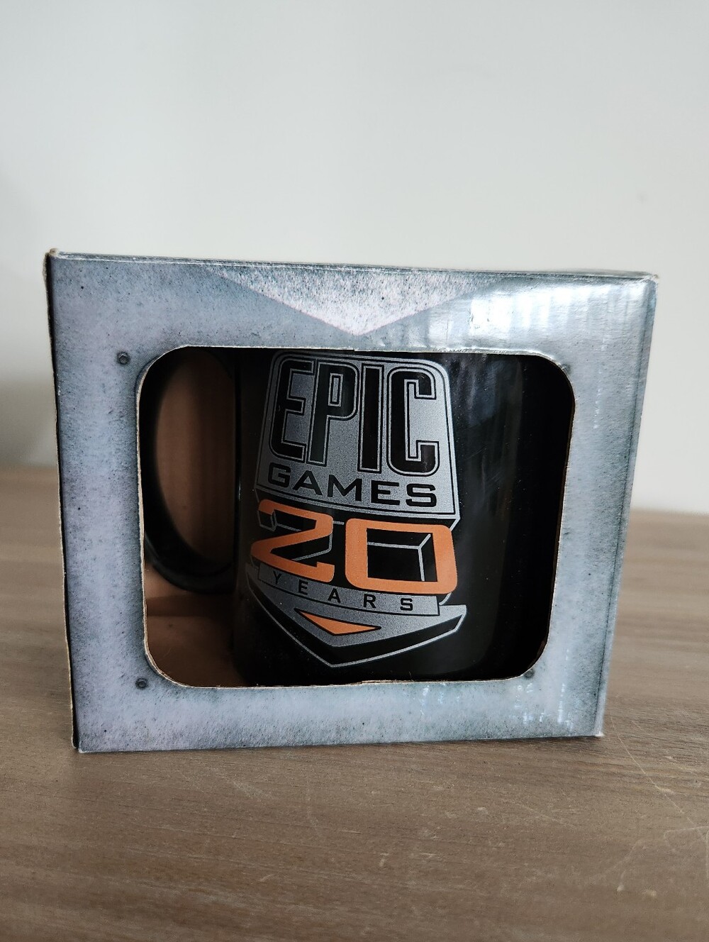 NEW Epic Games 20 Years Anniversary Coffee Mug 2011 Black Gamer Promo Boxed Rare - Picture 14 of 14